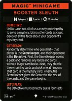 Booster Sleuth // Booster Sleuth (cont'd)