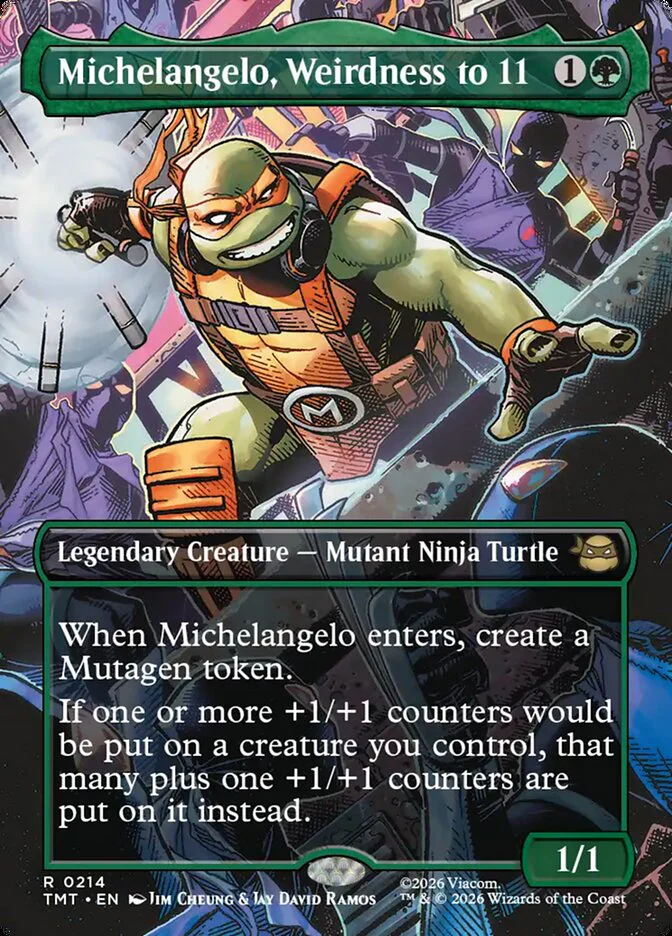 Michelangelo, Weirdness to 11