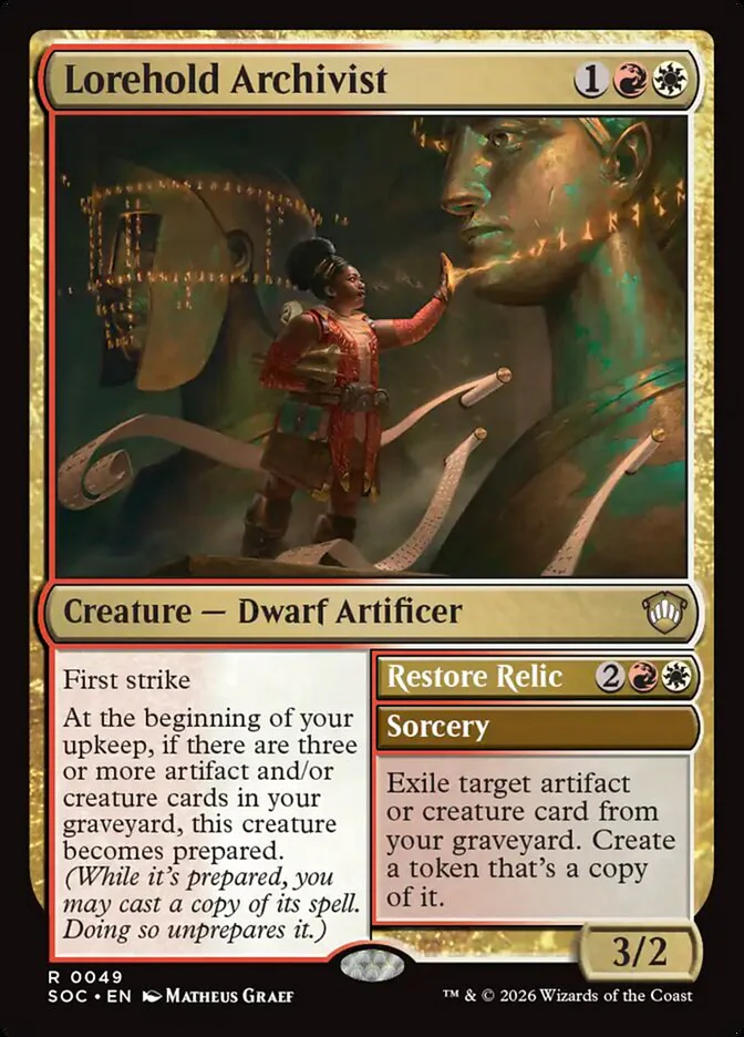 Lorehold Archivist // Restore Relic