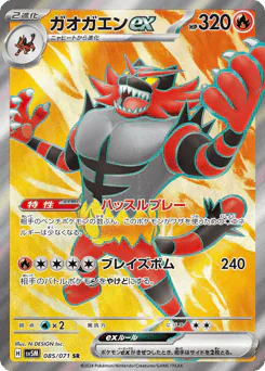 Incineroar ex (ガオガエンex)