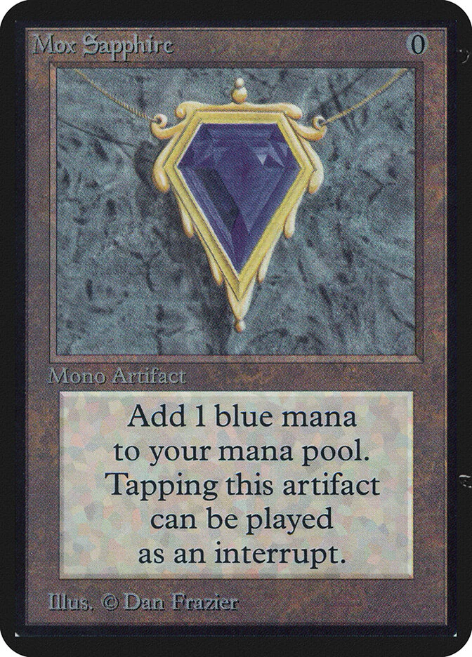 Mox Sapphire Magic card