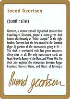 Svend Geertsen Bio