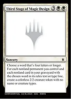 Third Stage of Magic Design