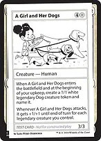 A Girl and Her Dogs