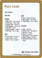Matt Linde Decklist