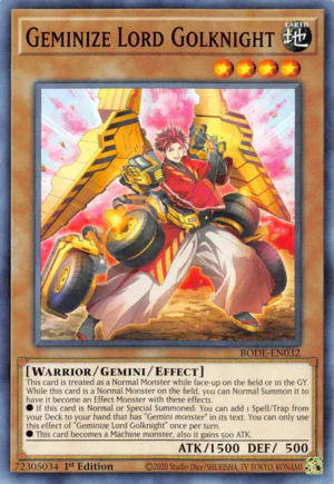 Geminize Lord Golknight
