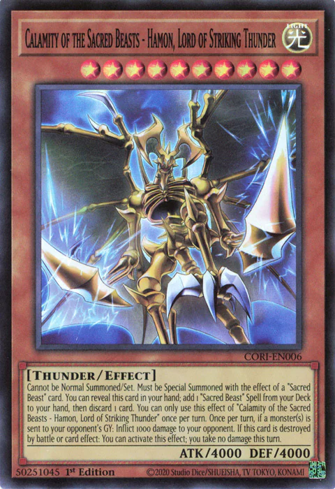 Calamity of the Sacred Beasts - Hamon, Lord of Striking Thunder