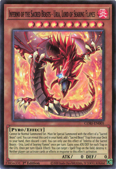 Inferno of the Sacred Beasts - Uria, Lord of Searing Flames