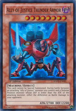 Ally of Justice Thunder Armor