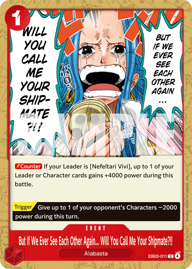 But If We Ever See Each Other Again... Will You Call Me Your Shipmate?!!