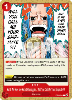 But If We Ever See Each Other Again... Will You Call Me Your Shipmate?!!
