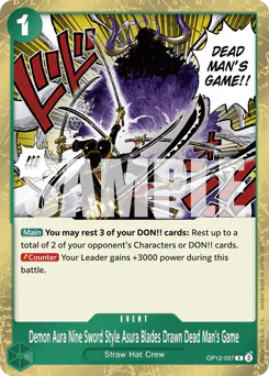 Demon Aura Nine Sword Style Asura Blades Drawn Dead Man's Game