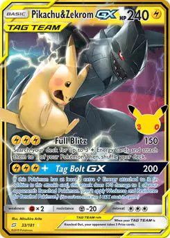 Pikachu & Zekrom-GX