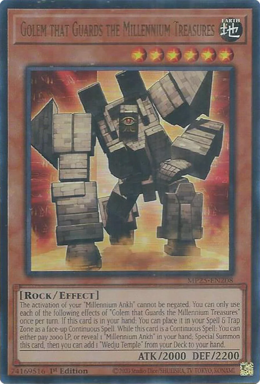 Golem that Guards the Millennium Treasures