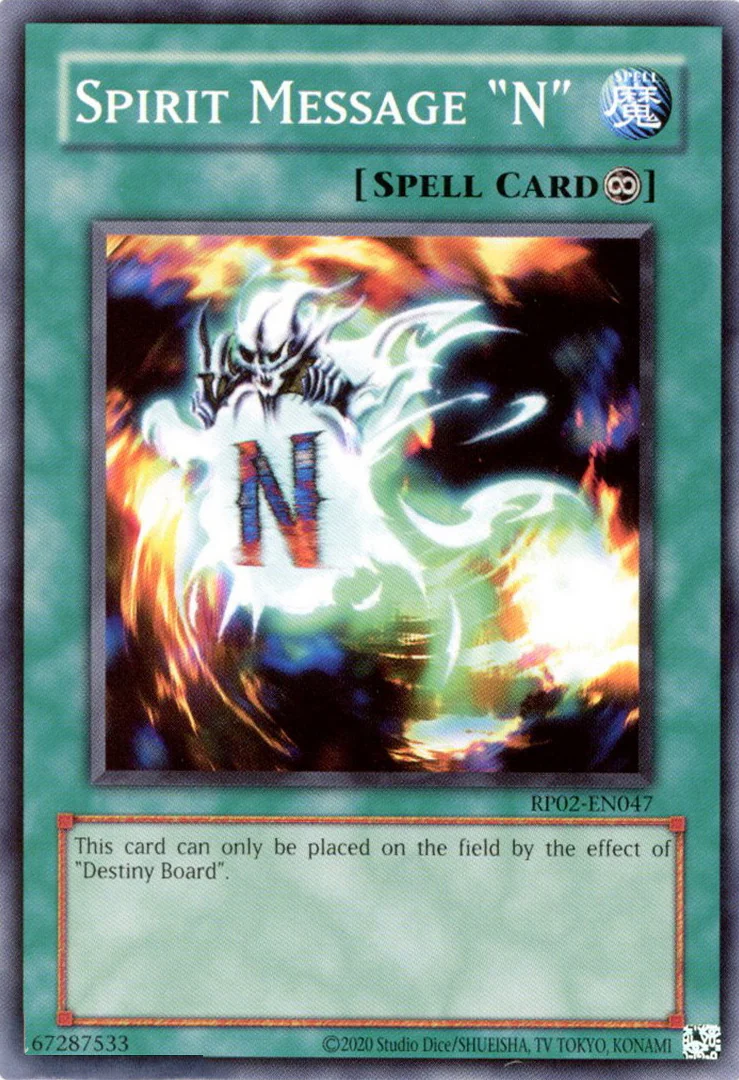 Spirit Message "N"